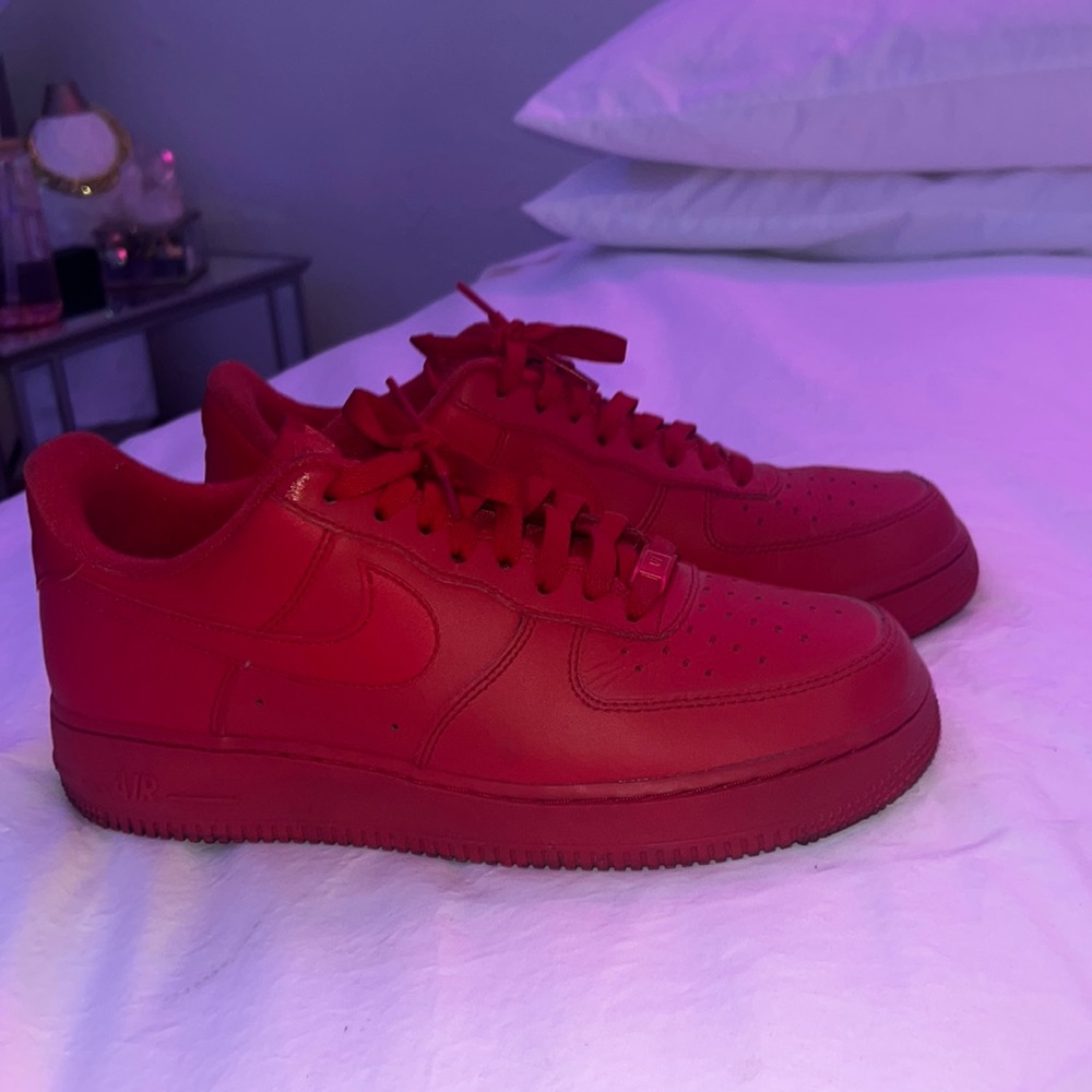 Red Air Force ones